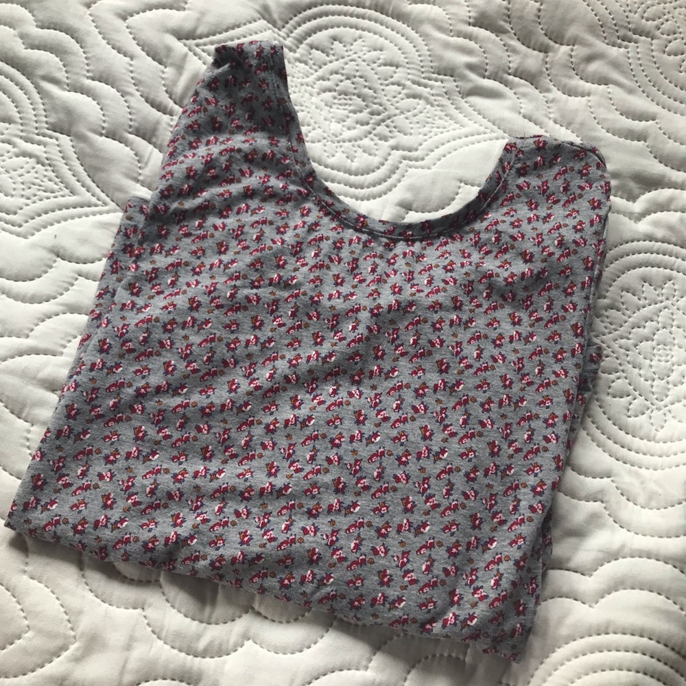 Springfield Grey Floral Long-sleeve